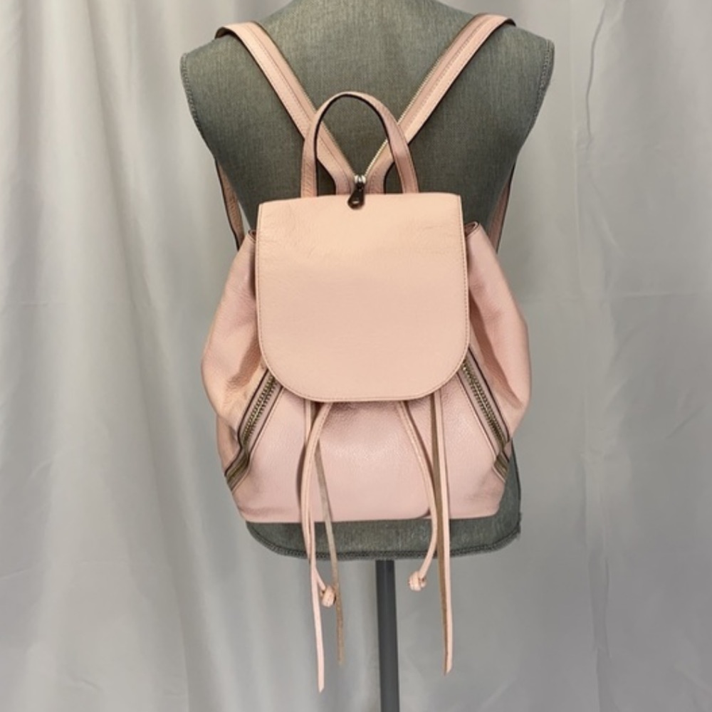 Rebecca Minkoff Bryan leather  Backpack pale pink